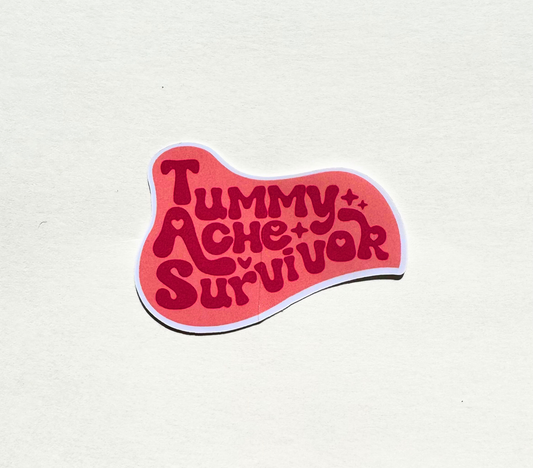 Tummy Ache Survivor - Vinyl Sticker