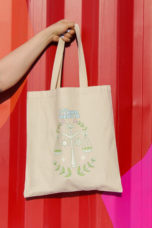 Libra Zodiac Tote Bag - Hanbag