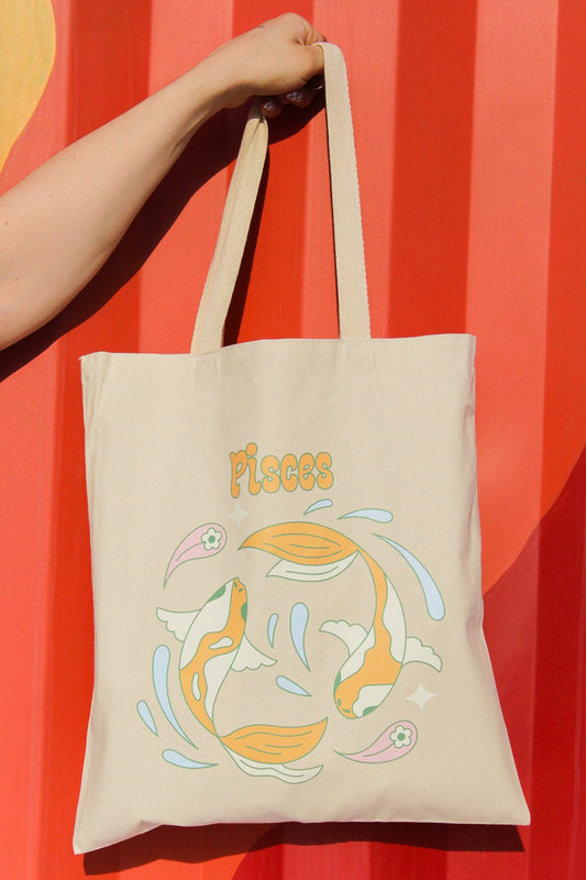 Pisces Zodiac Tote Bag - Hanbag